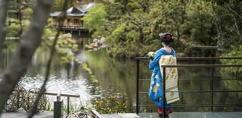 Japanese Geisha at Four Seasons Kyoto